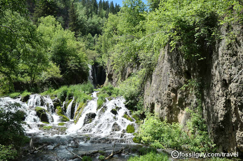 Spearfish Canyon offers scenic hiking through the black hills.